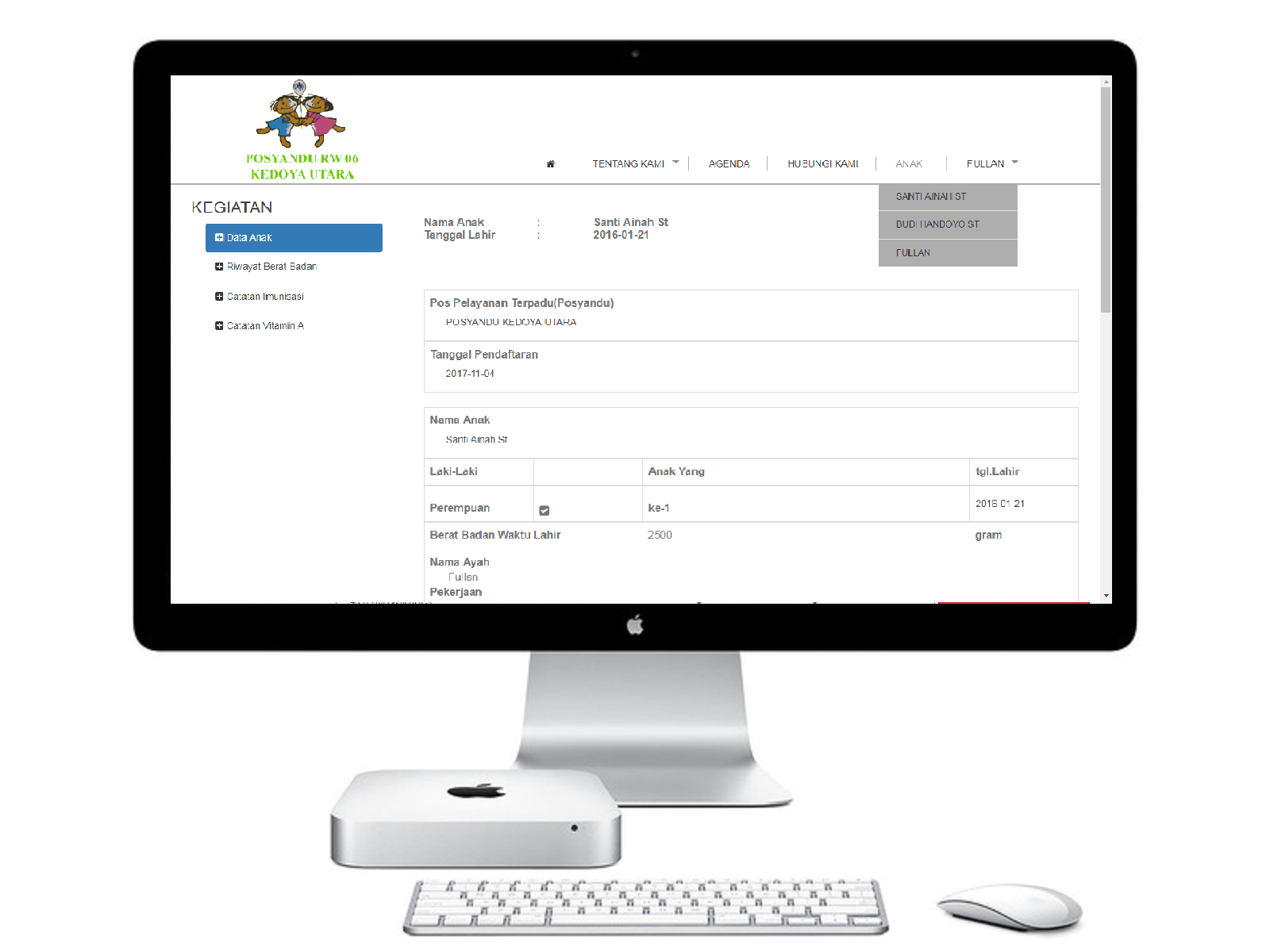 Digitalisasi Buku KIA Posyandu screenshot