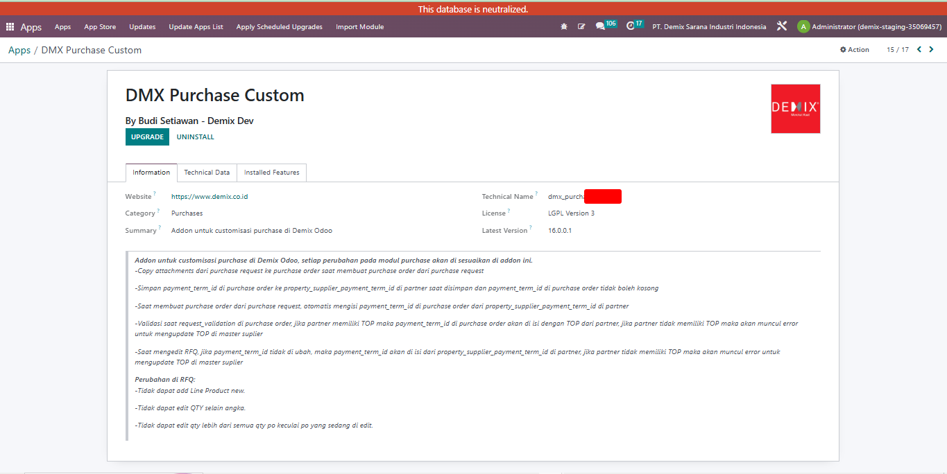 Purchase Custom screenshot