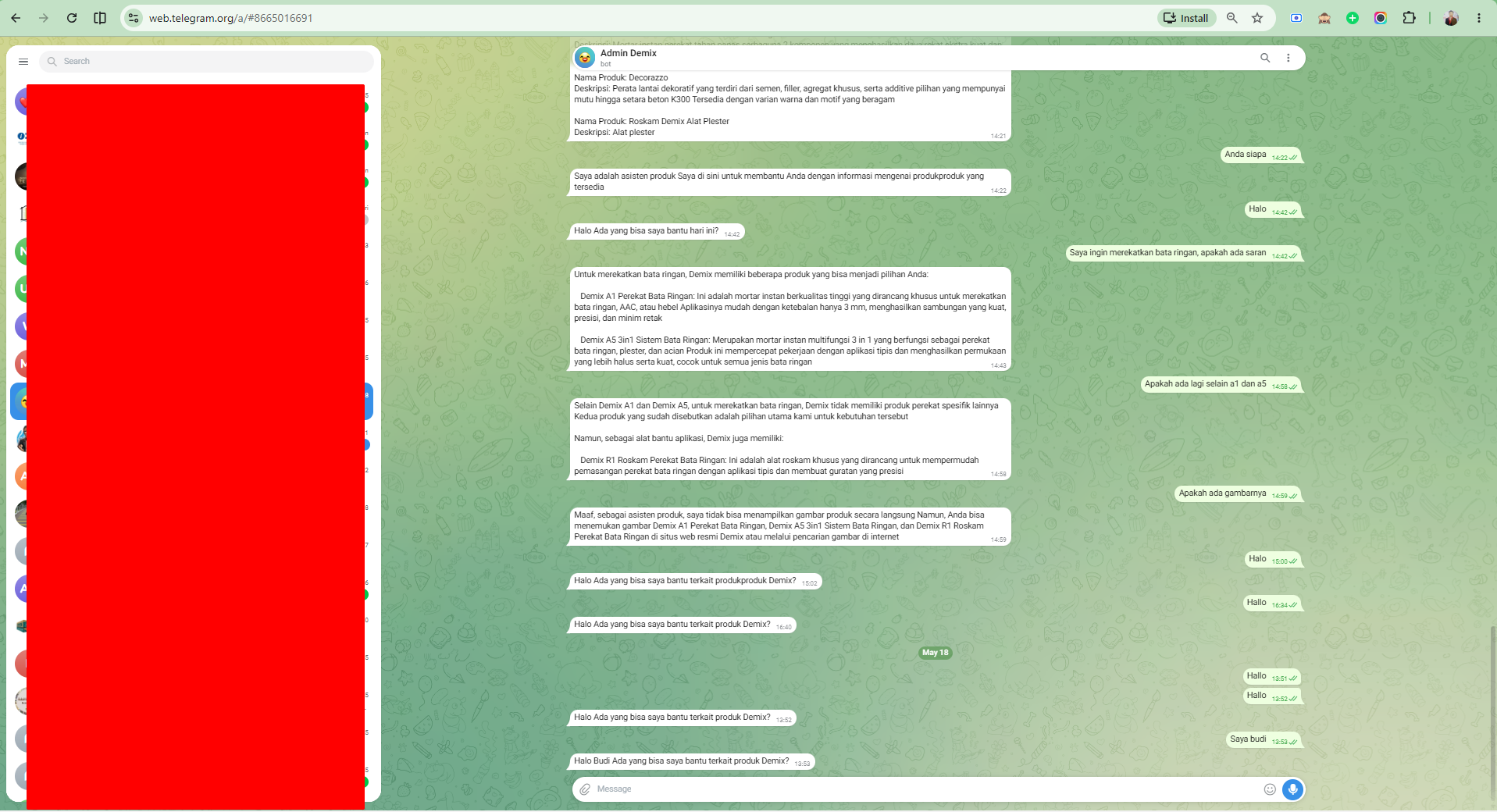 AI Automation: Sales Assistant Bot Demix screenshot