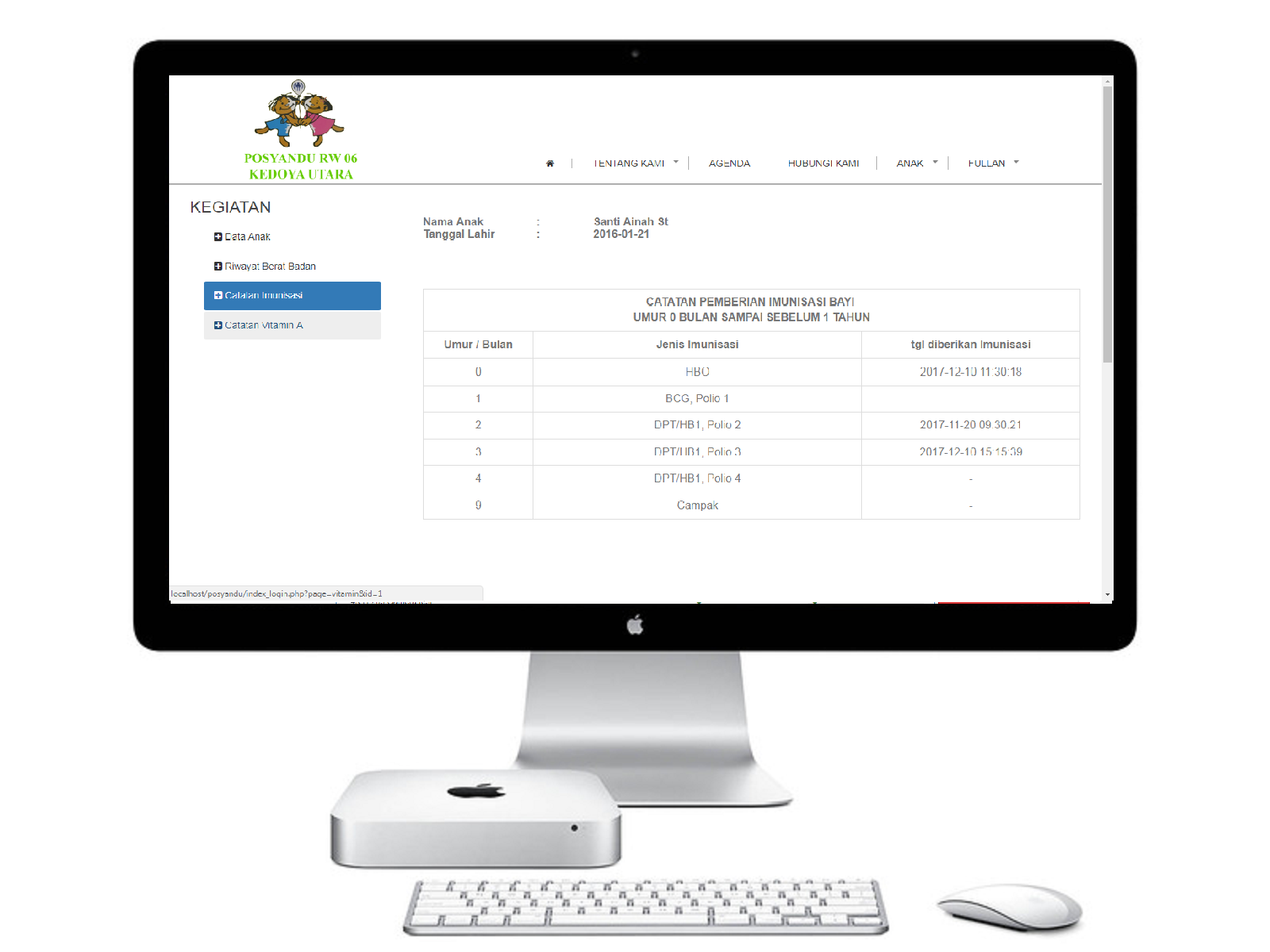 Digitalisasi Buku KIA Posyandu screenshot