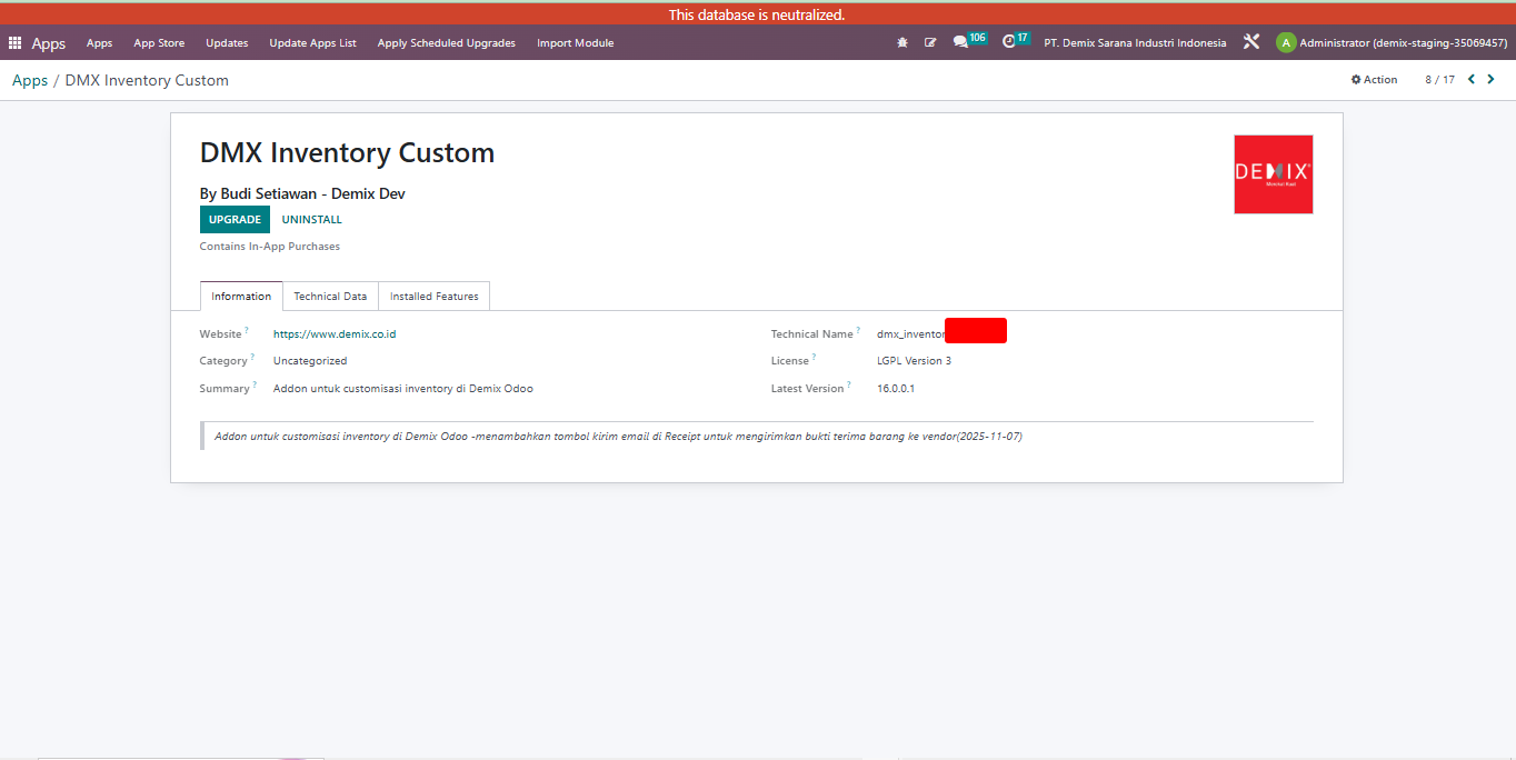 Inventory Custom screenshot