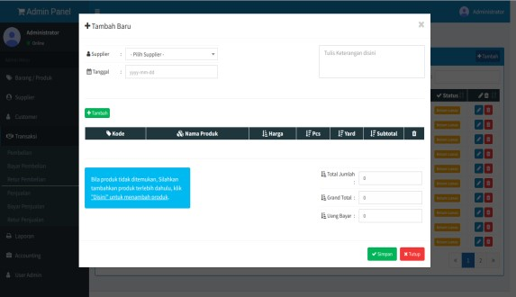 Point of Sale & Inventory Management System screenshot