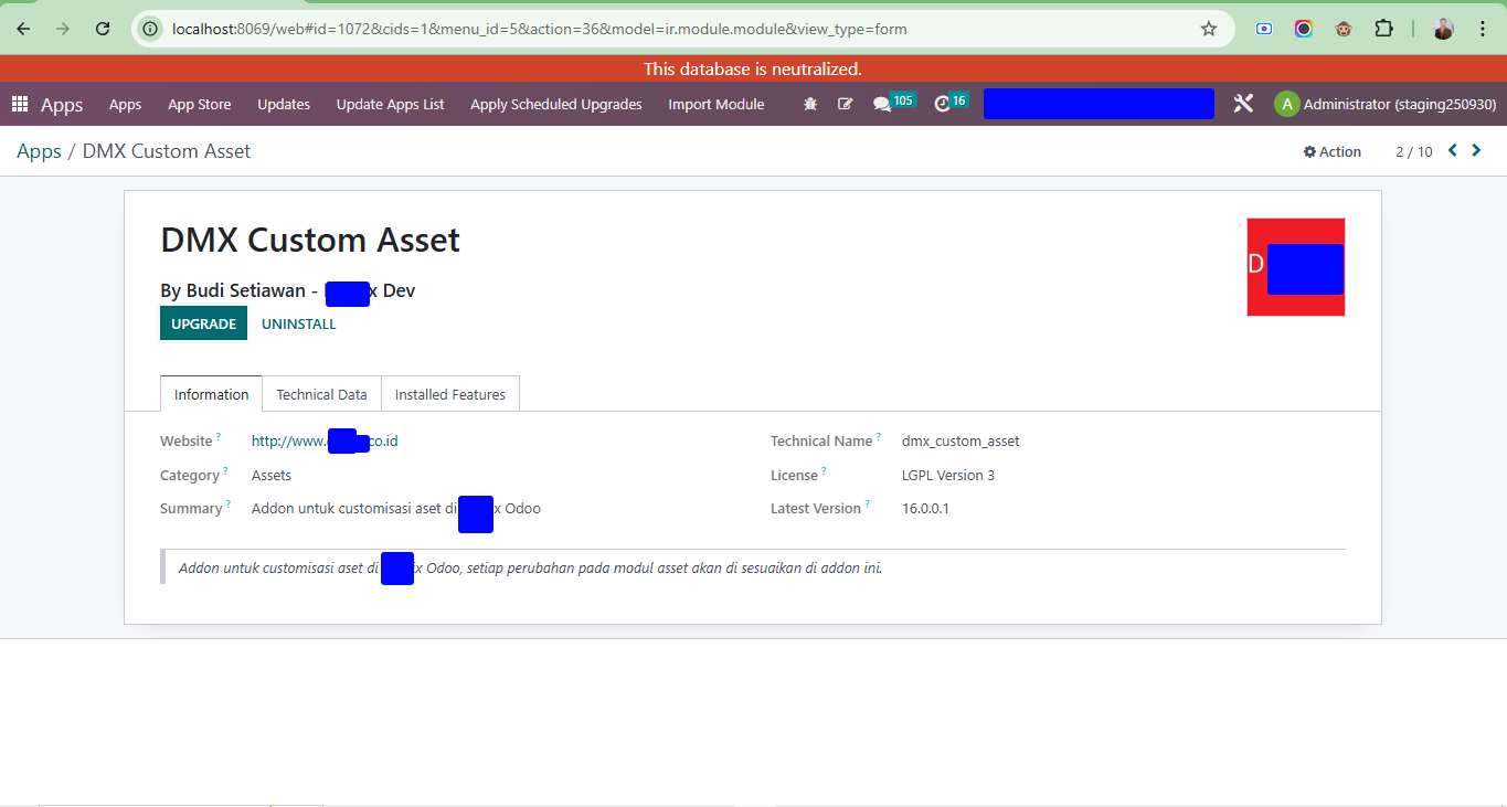 Custom Asset screenshot
